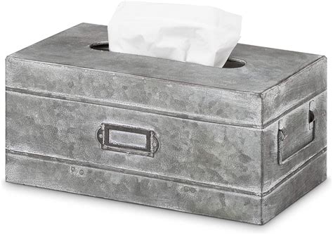 galvanized metal tissue box cover|decorative rectangular tissue box cover.